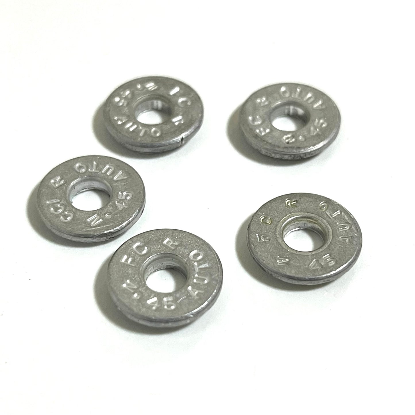 Deprimed 45 ACP Aluminum Bullet Slices Qty 15