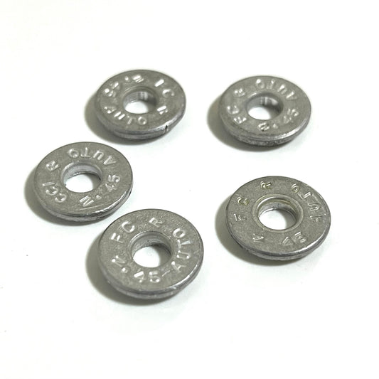 Deprimed 45 ACP Aluminum Bullet Slices Qty 15
