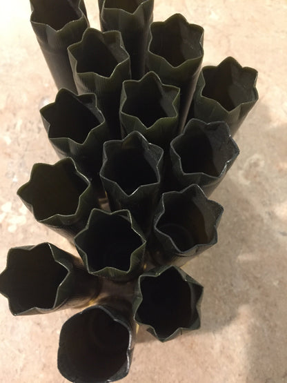 Dark Green Empty Used Shotgun Shells 12 Gauge