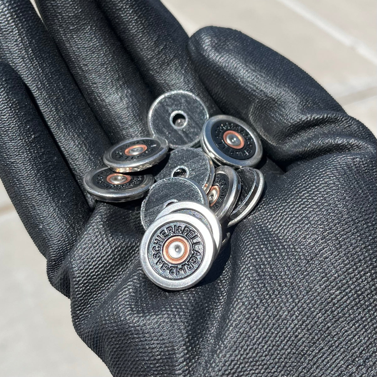 Baschieri & Pellagri 12GA Black & Silver Shotgun Slices | 15 pcs