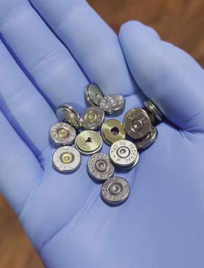 38 Spl Polished Nickel Thin Cut Bullet Slices