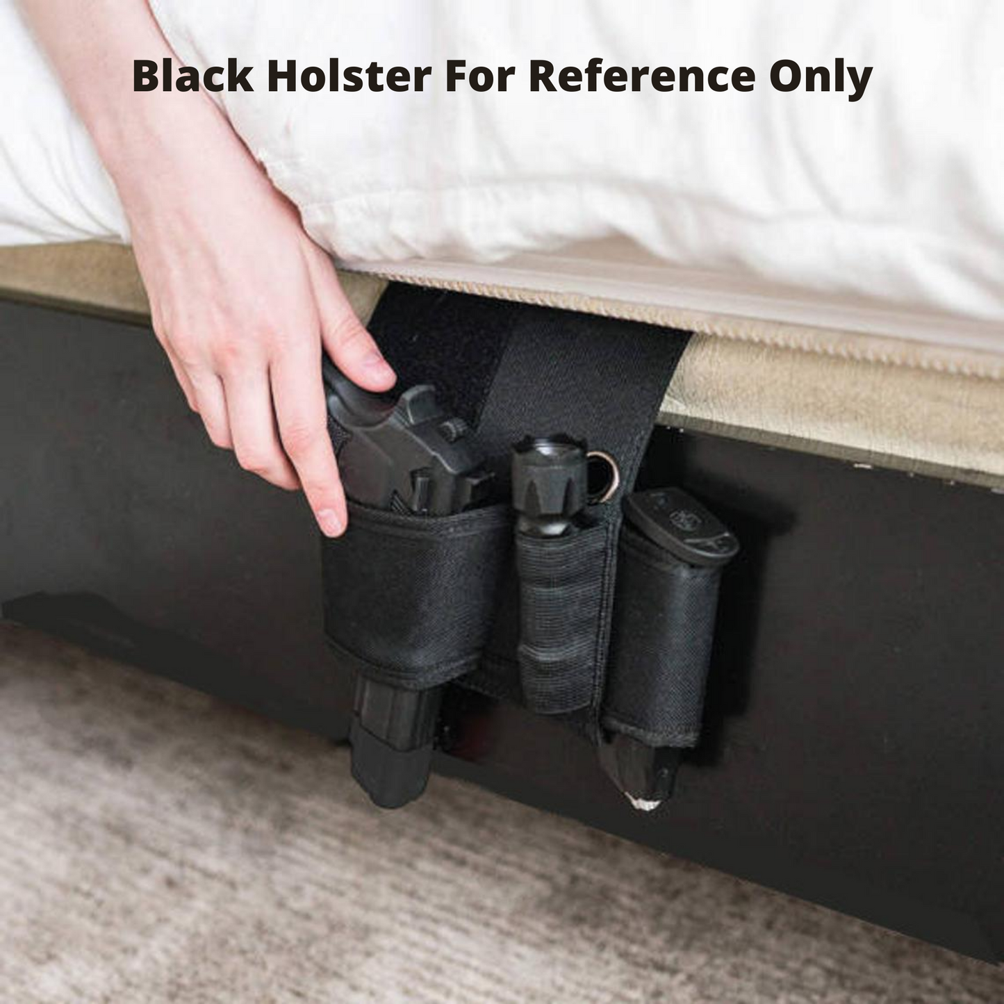 Easy Access Mattress Pistol Holster Brown