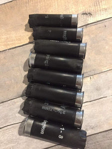 Used Shotgun Shells Black Silver Headstamps 