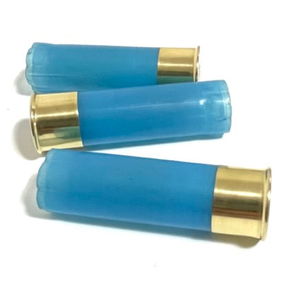 Light Blue Shotgun Shells | 12 Gauge Blank Hulls, High Brass | Qty 8