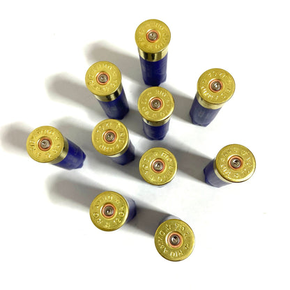 Rio Ammo 12 Gauge Headstamps On Blue Shotgun Hulls