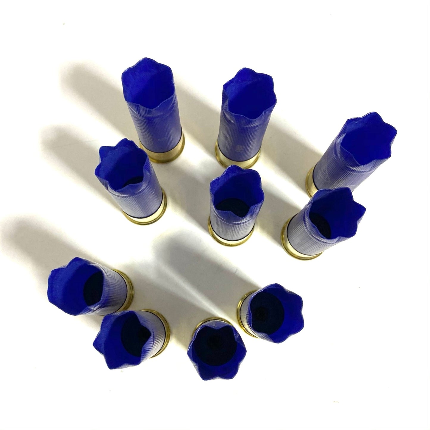 Star Crimped Mouths On Blue Rio 12 Gauge Hulls