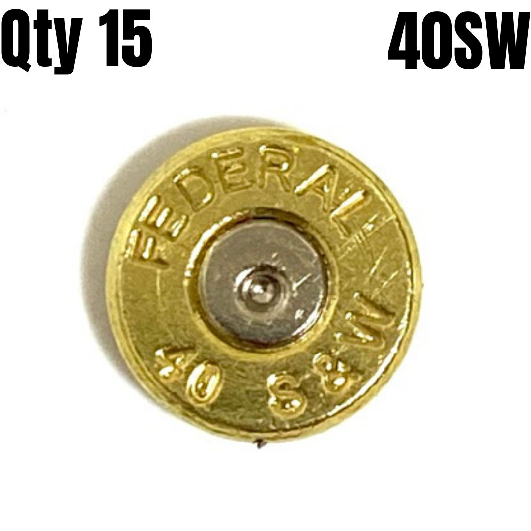 40 Smith & Wesson Thin Cut Bullet Slices Polished Qty 15