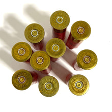 Load image into Gallery viewer, Diy Shotgun Shell Boutonnieres Red With Gold High Brass Bottom 
