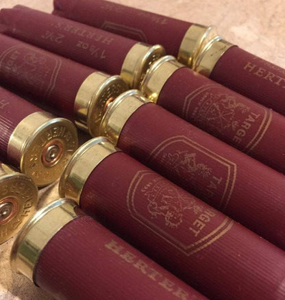 dark red shotgun shells