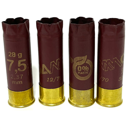 Empty Burgundy Shotgun Shells
