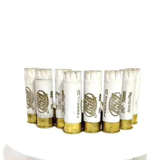 Empty White Shotgun Shells