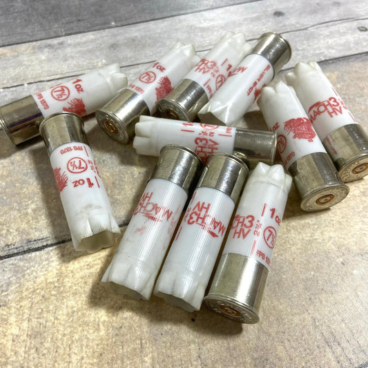 Once Fired 12GA Hulls White