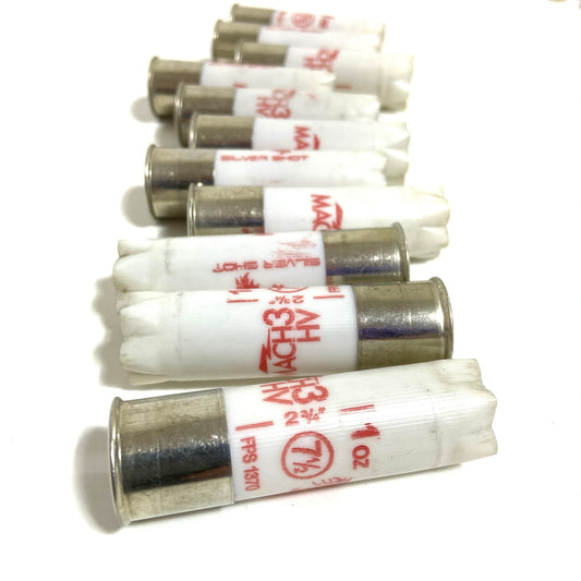 Cheddite White 12 Gauge High Brass Empty Shotgun Shells 12GA Hulls Spent Fired Used Cartridges