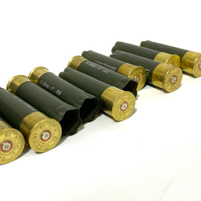 Once Fired 12GA Hulls Dark Green