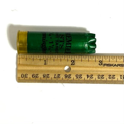 Dark Green Remington STS Hull Shown Beside Ruler For Scale