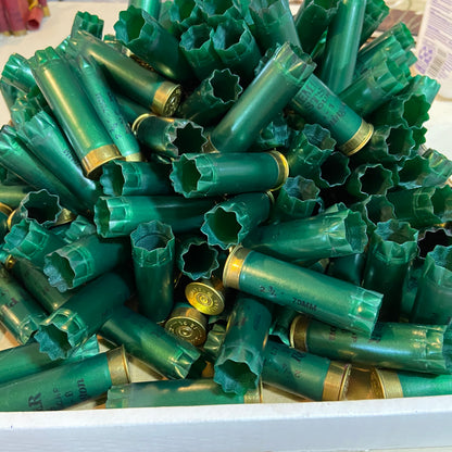 Bulk Pile Of Dark Green Remington 12 Gauge Hulls In Box
