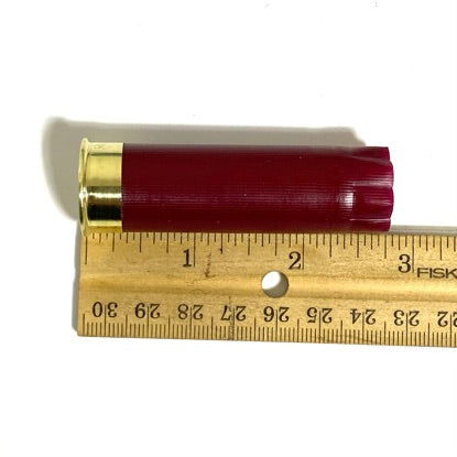 Dark Red Shotgun Shells | 12 Gauge Blank Hulls, Gold Bottom | Qty 10