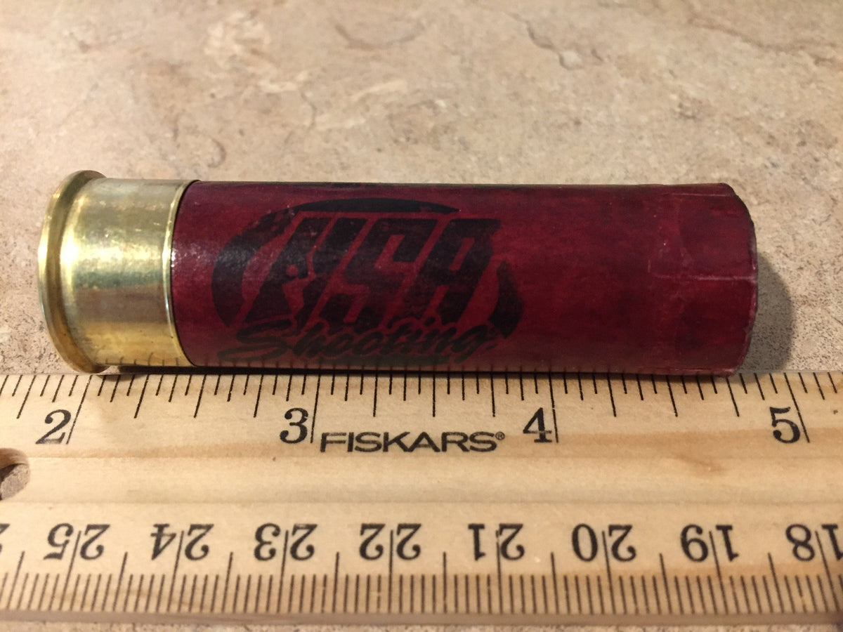 Red Shotgun Shells 12GA  Empty Paper Hulls Size Dimensions