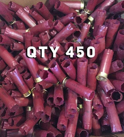 Dark Red Federal Used Empty 12 Gauge Shotgun Shells Shotshells Spent Hulls Fired 12GA Casings Huge Lot 460 Pcs