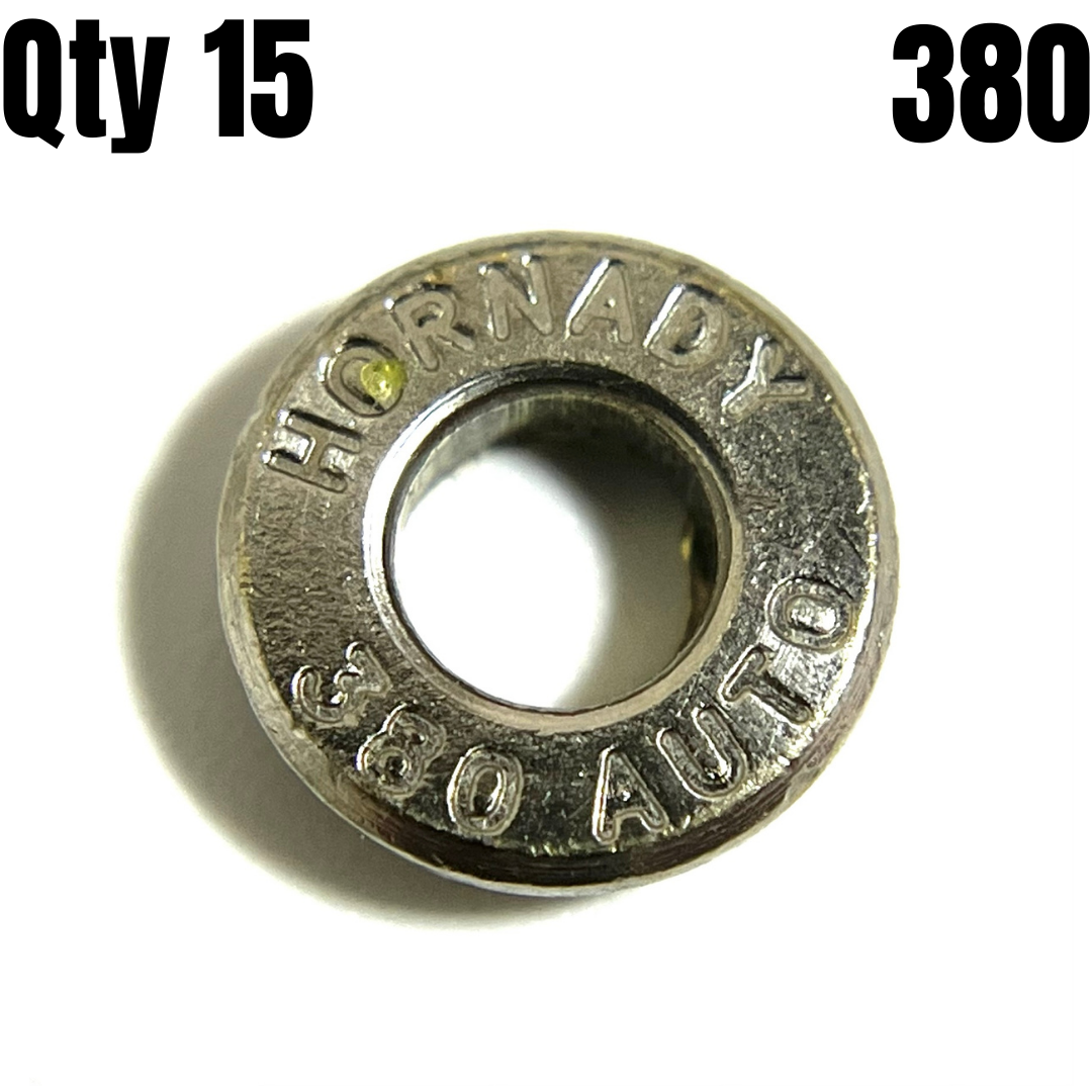 Deprimed Nickel 380 Bullet Slices