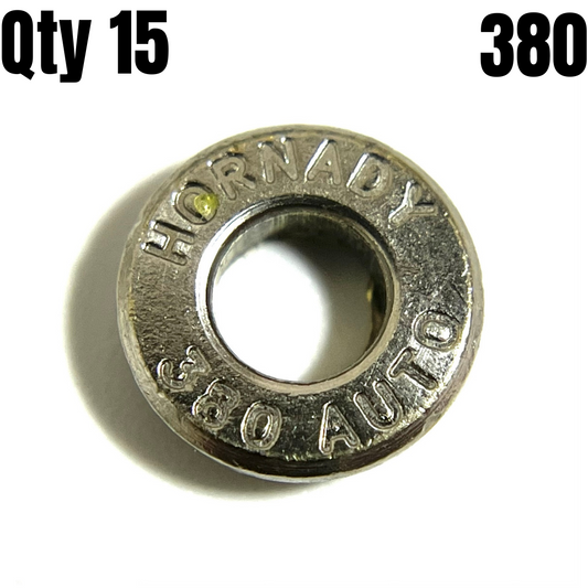 Deprimed Nickel 380 Bullet Slices