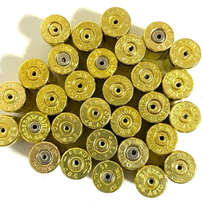 Drilled 45 ACP Brass Shells