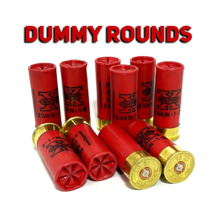 12 Gauge Red Dummy Ammo Rounds Shotgun Shells