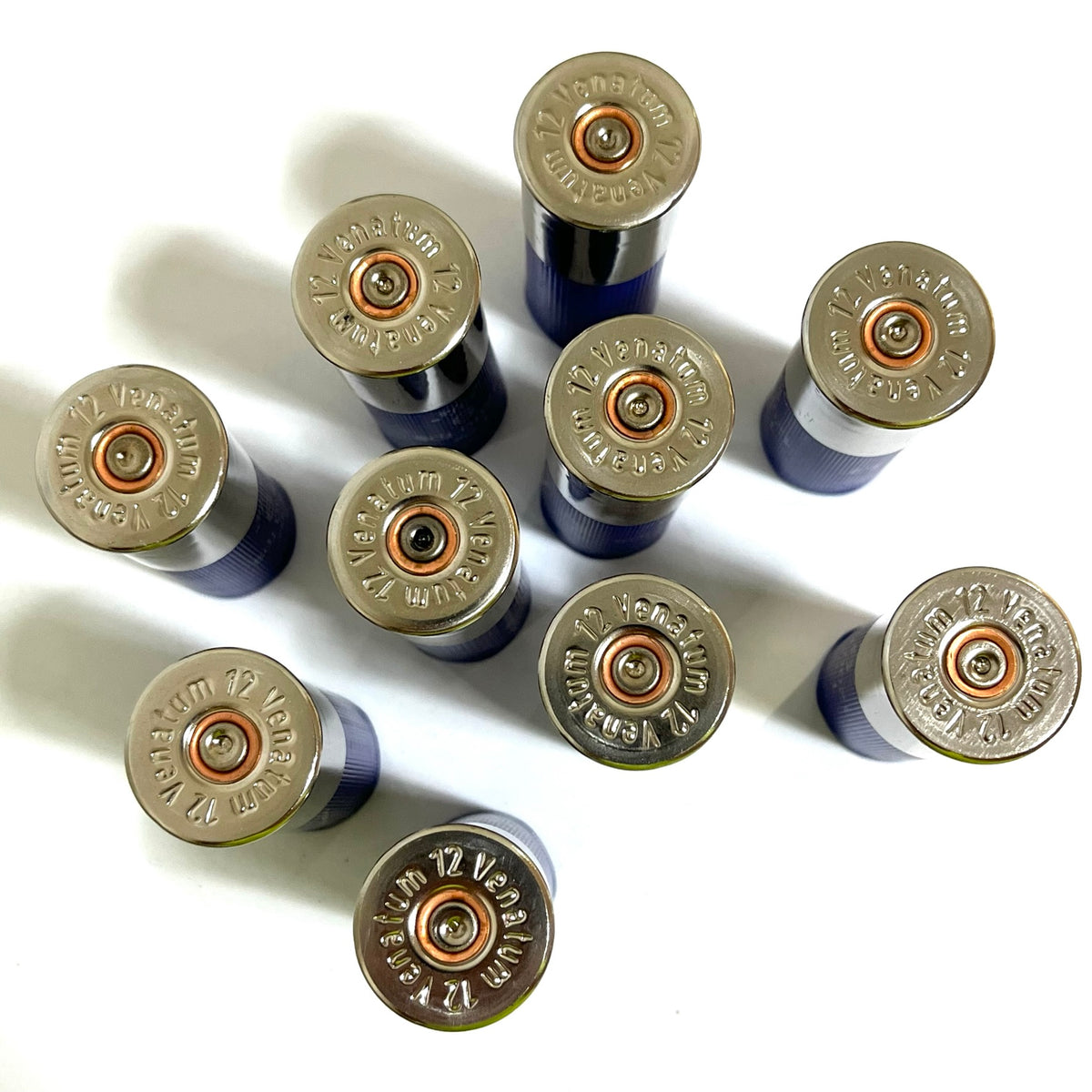 Dummy Rounds Fake Empty Shotgun Shells showing headstamps and spent primer