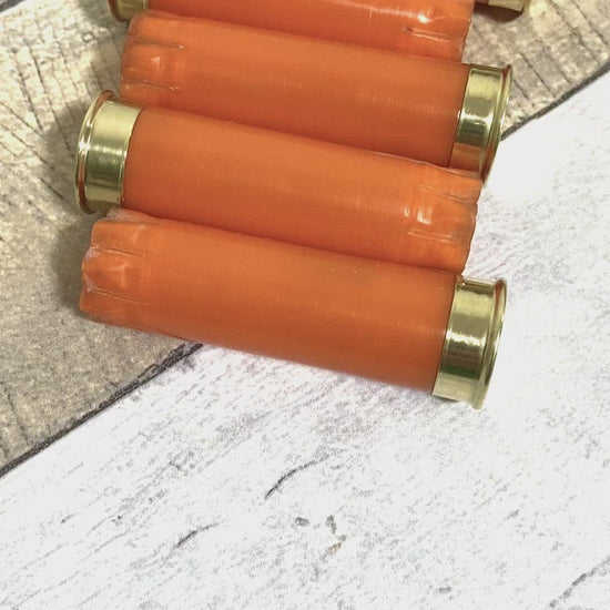Blank ORANGE Winchester AA Empty Blank Shotgun Shells 12 Gauge No Markings On Hulls