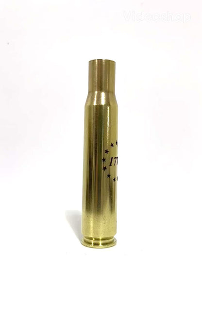 Engraved 1776 Betsy Ross 13 Stars 50 BMG Hand Polished Brass Shell