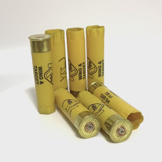 Rio Yellow Shotgun Shells 20 Gauge Hulls Empty Used Fired 20GA Spent Shot Gun Cartridges