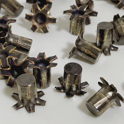 9MM Bullet Flowers Fired Bullets Black Copper Qty 3 Pcs - Free Shipping