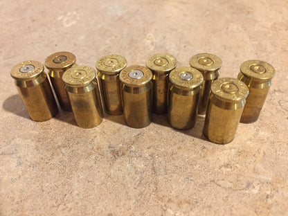45 ACP Empty Brass Shells 45 Auto Casings Ammo Used Spent Cartridges Bullet Jewelry Steampunk Necklace Qty 10 Pcs 