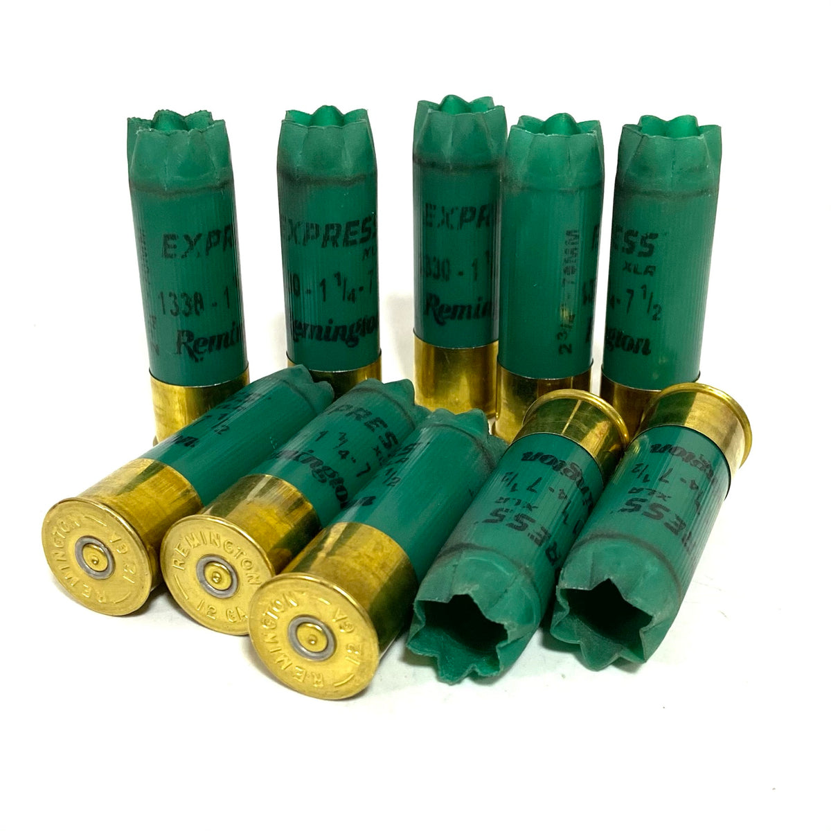 Empty Green Shotgun Shells