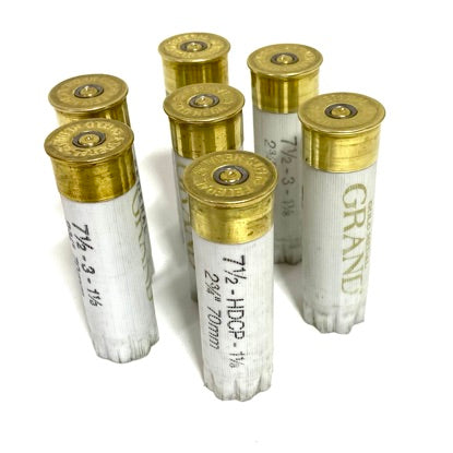 High Brass Shotgun Shells White With Gold Bottoms