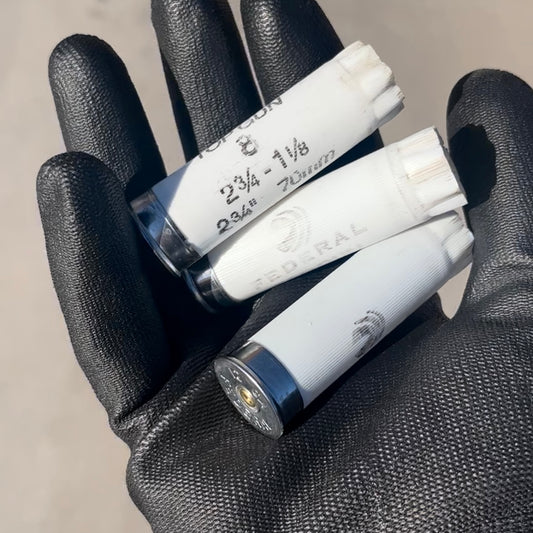 Empty Shotgun Shells White