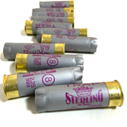 Empty Silver Shotgun Shells