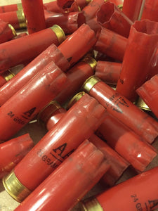 DIY Shotgun Shell Boutonnieres 12 Gauge Red Hulls Winchester AA