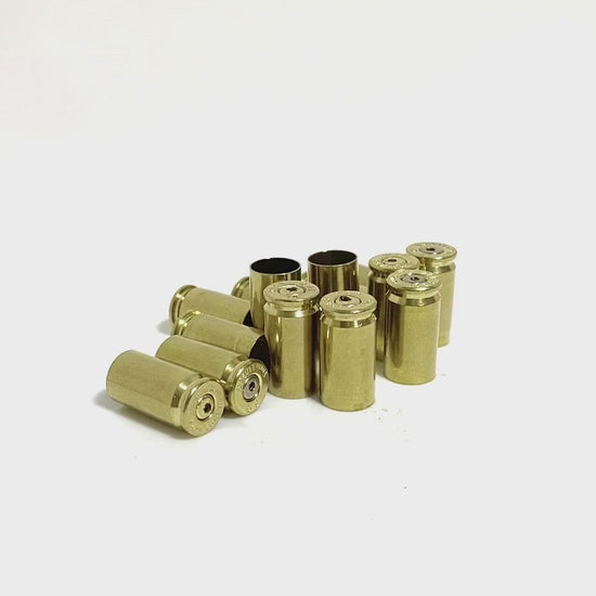  9MM Drilled Brass Casings Used Polished Brass