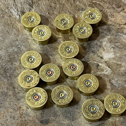 Gold Federal Headstamps Shotgun Shell 12 Gauge End Caps Brass Bottoms