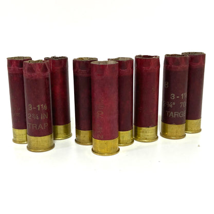Federal Gold Medal Empty Paper Hulls Red Shotgun Shells 12GA Vintage High Brass Marbled Dark Red 12 Gauge Burgundy Maroon Casings Qty 100 Pcs FREE SHIPPING