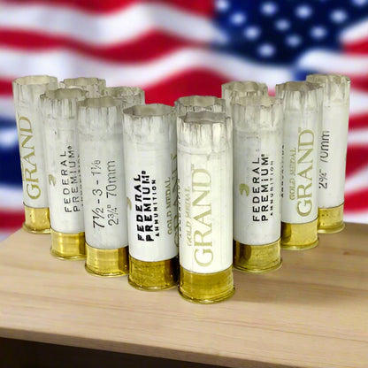 Solid White Federal 12 Gauge Empty Shotgun Shells 12GA Hulls