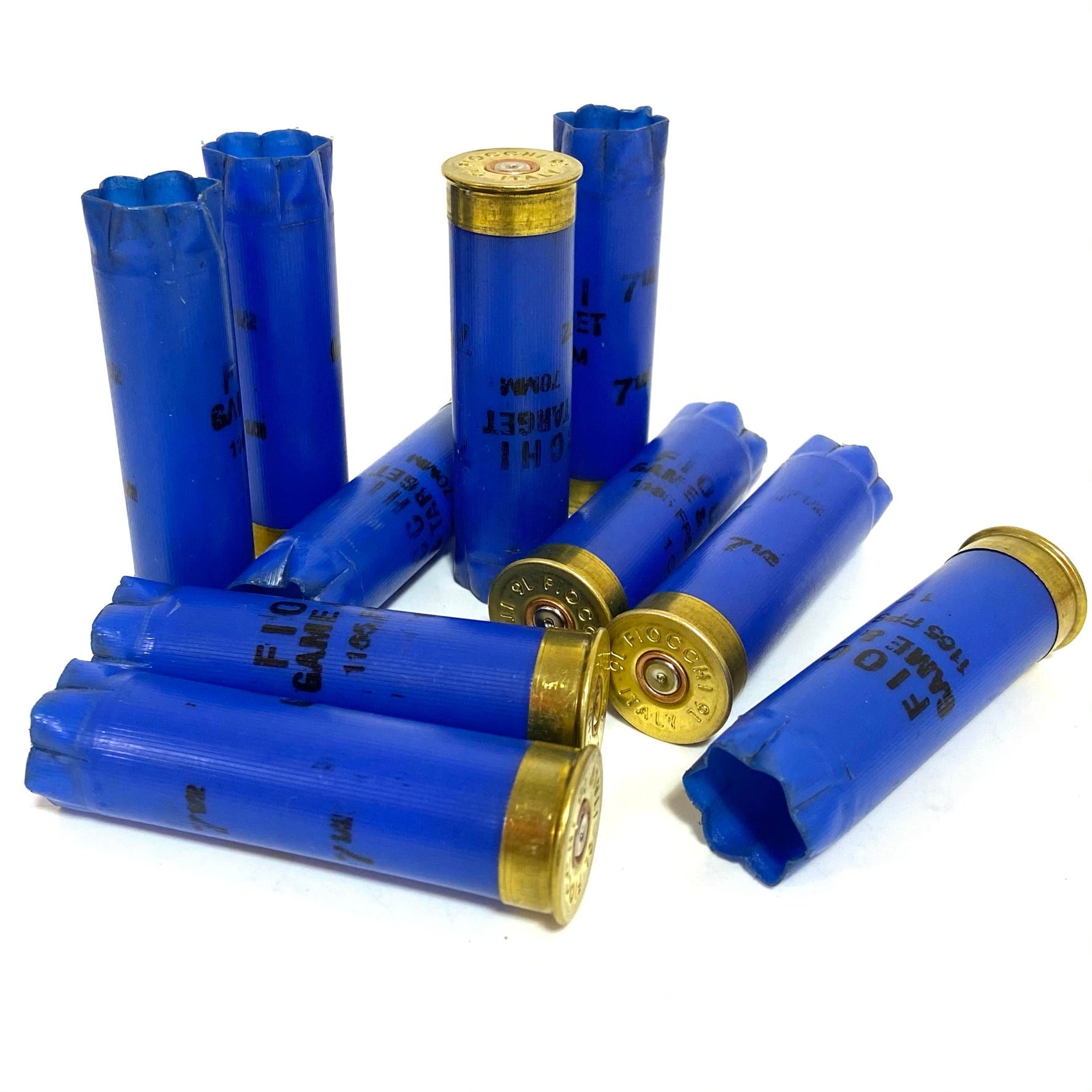 Once Fired 16GA Hulls Blue Used
