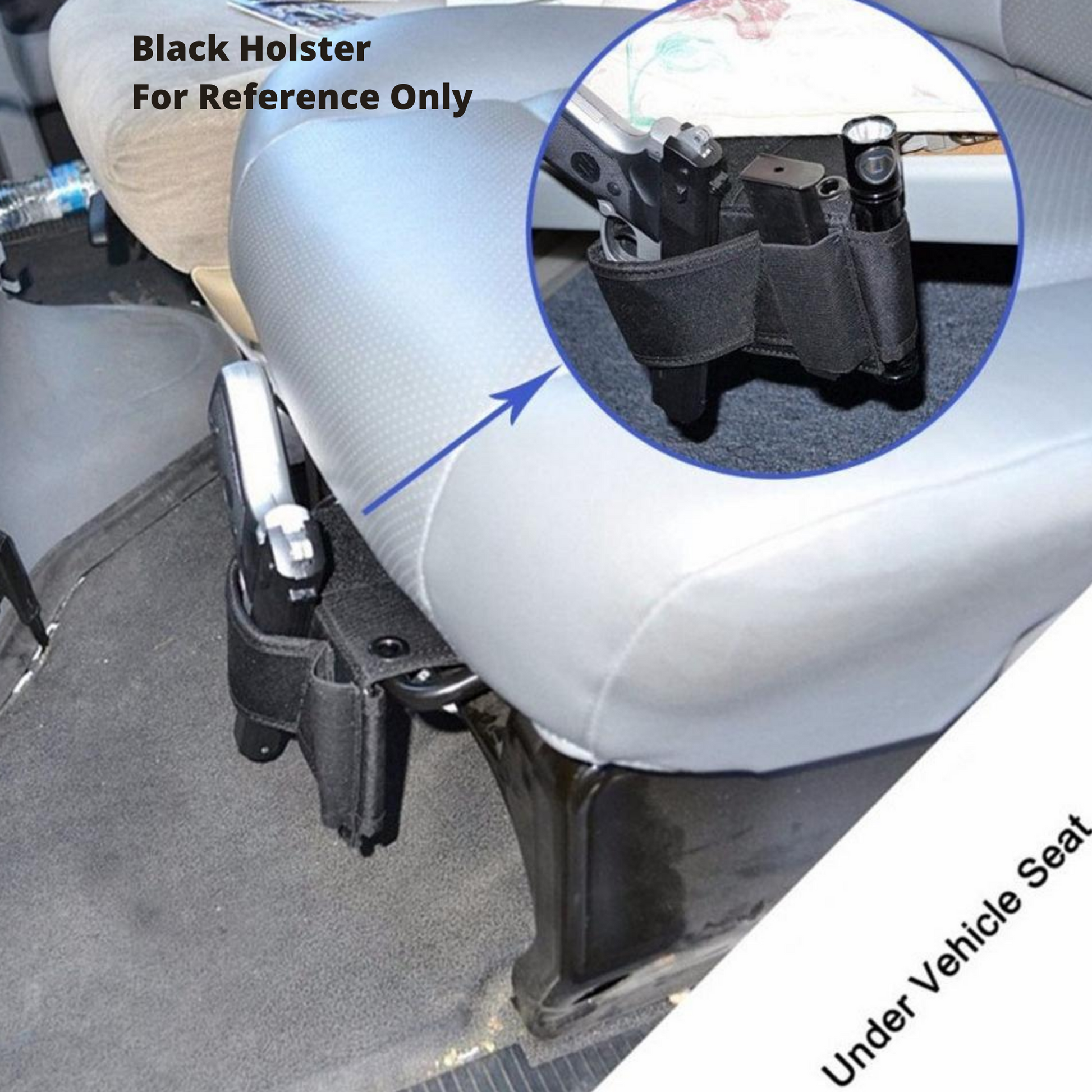 Vehicle Gun Pistol Under Seat Holster
