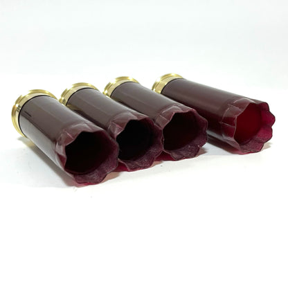 Glossy Blank Dark Red Shotgun Shells 12 Gauge For Wedding Boutinieres