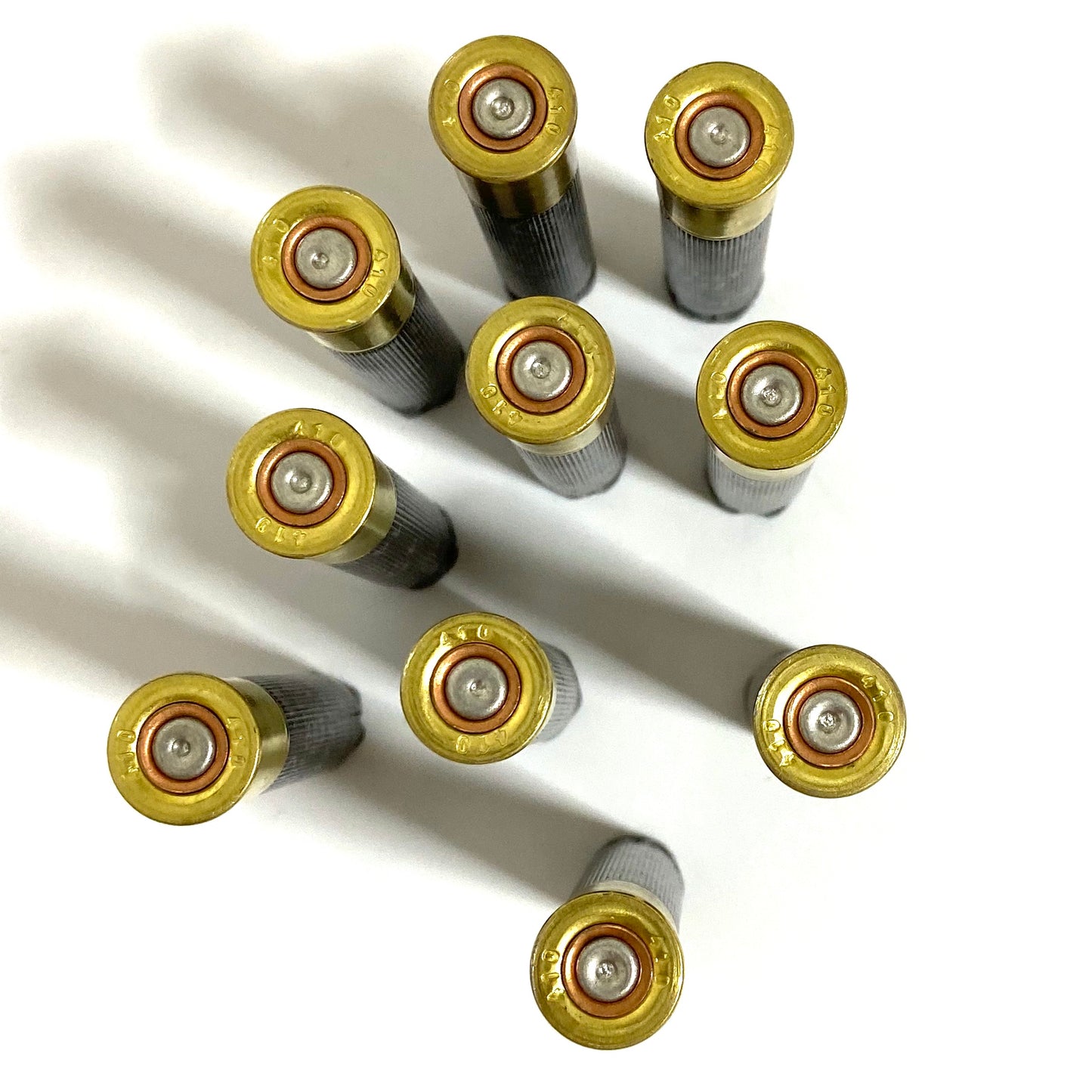 Gold Headstamps Used Black 410 Hulls