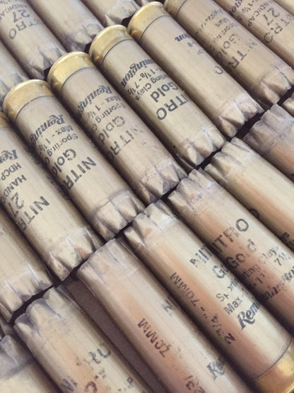 Gold Once Fired Nitro Hulls 12 Gauge