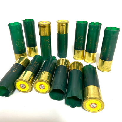 Empty Green Italian Shotgun Shells