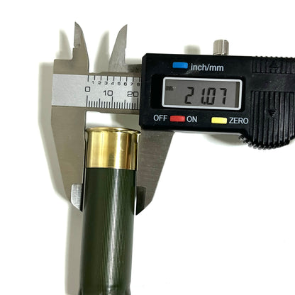 Green Shotgun Shells — Unmarked, High Brass (Qty 8)