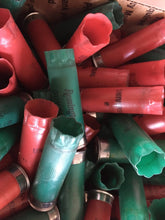 Load image into Gallery viewer, Green and Red Empty Shotgun Shells 12 Gauge Shotshells Spent 12GA Mixed Hulls Cartridges Fired Used Casings Shot Gun Shells Qty 100 Pcs | FREE SHIPPING
